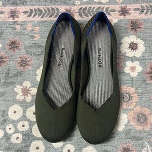 Rothy's Women's Olive Green Flats